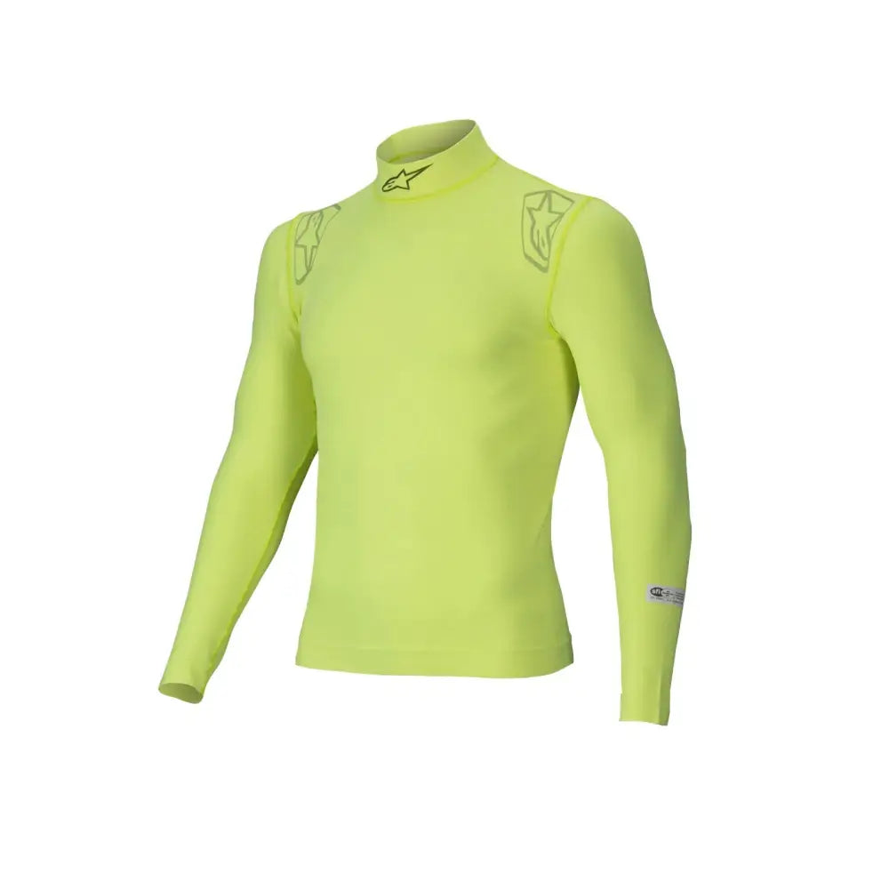 Alpinestars USA FIA Approved Fire Retardant Underwear Tops 4750325-55-XXL - Yellow Silver 2XL