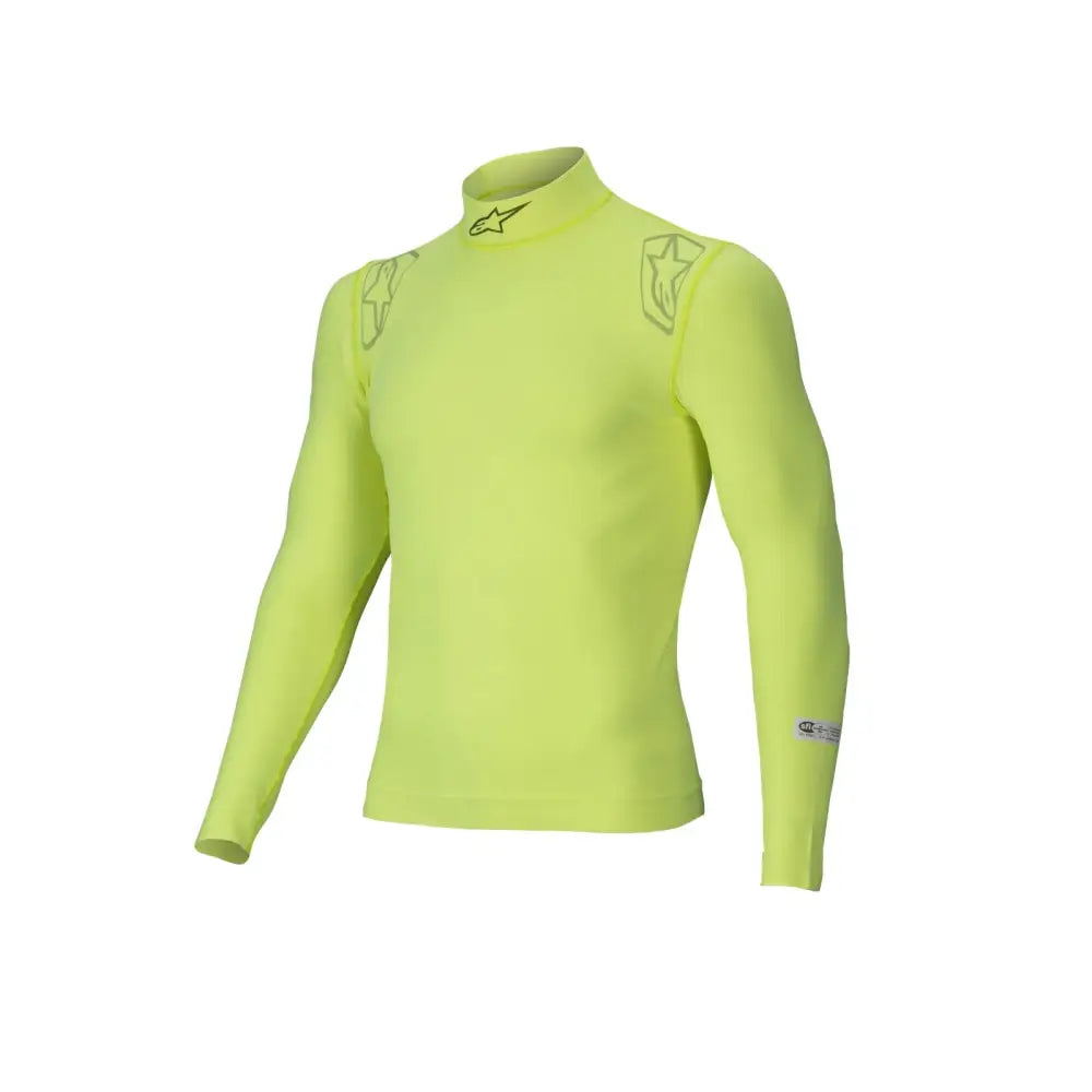 Alpinestars USA FIA Approved Fire Retardant Underwear Tops 4750325-55-M/L - Yellow Silver Medium