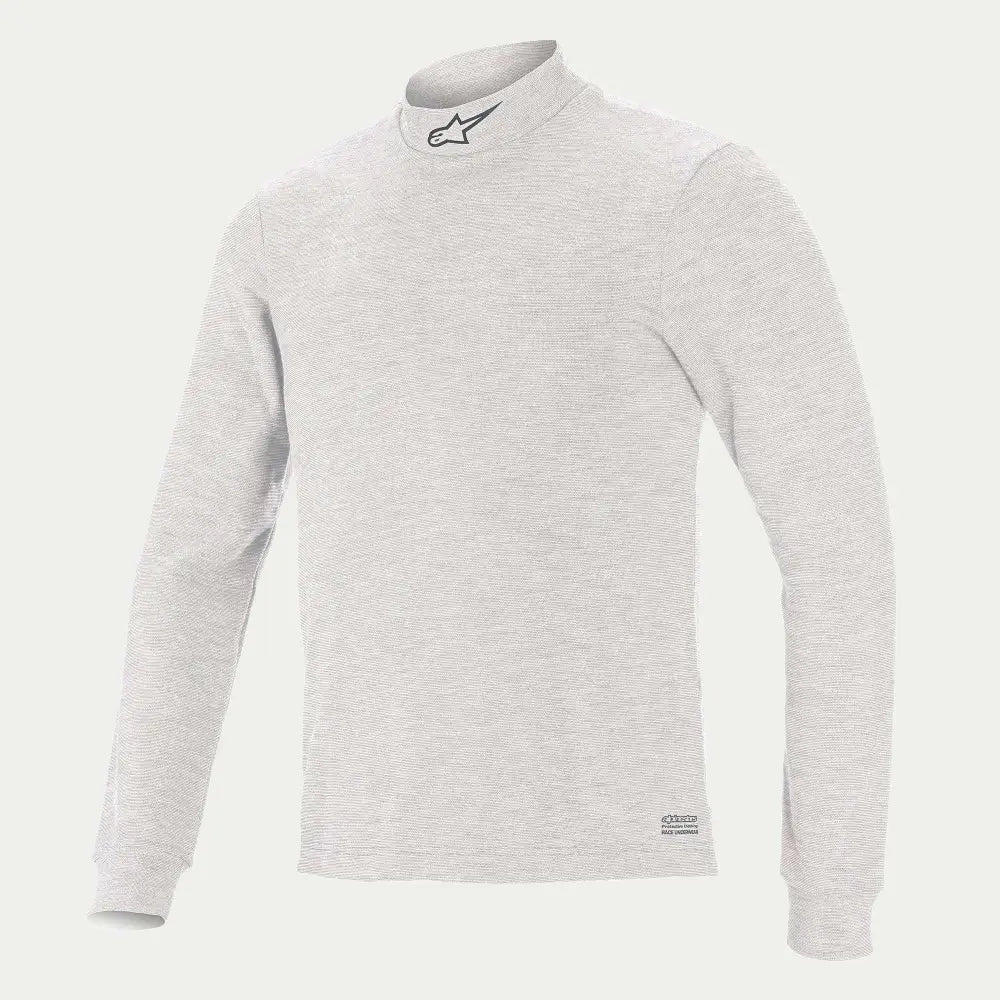 Alpinestars USA FIA Approved Fire Retardant Underwear Tops 4757024-20-M - White Silver Medium Race Top V3 Long