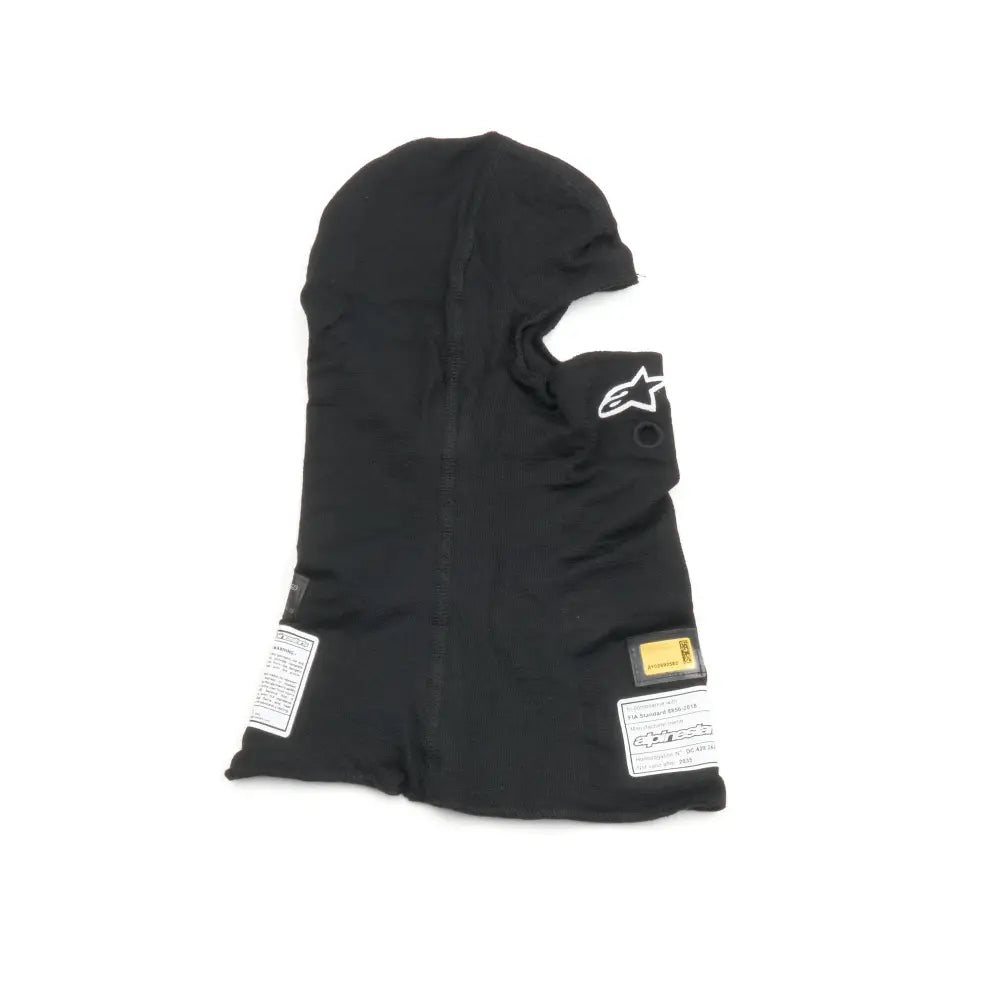 Alpinestars USA Single Eyeport Head Socks 4750126-10-OS - Black Balaclava Evo V3 Fia Sfi