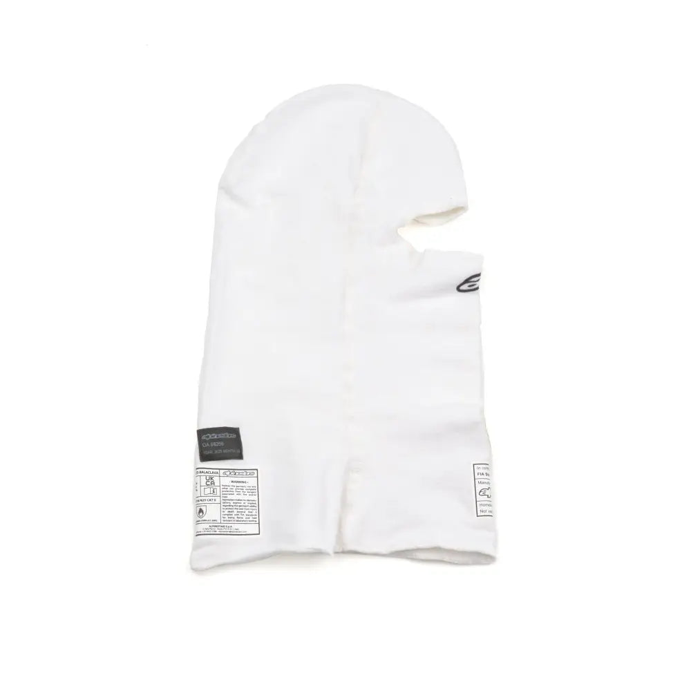 Alpinestars USA Single Eyeport Head Socks 4750126-20-OS - White Balaclava Evo V3 Fia Sfi