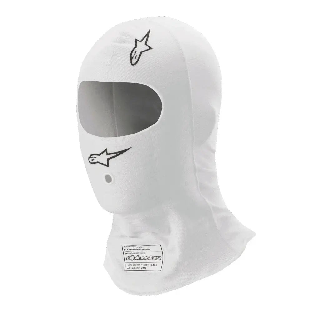 Alpinestars USA Single Eyeport Head Socks 4757224-20-L/XL - White Large Balaclava Race V3