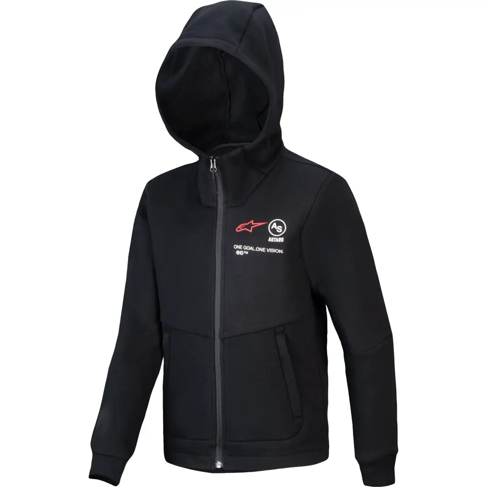 Alpinestars Racer MX Fleece Hoodies 3840125-10-XL - Black XL Youth