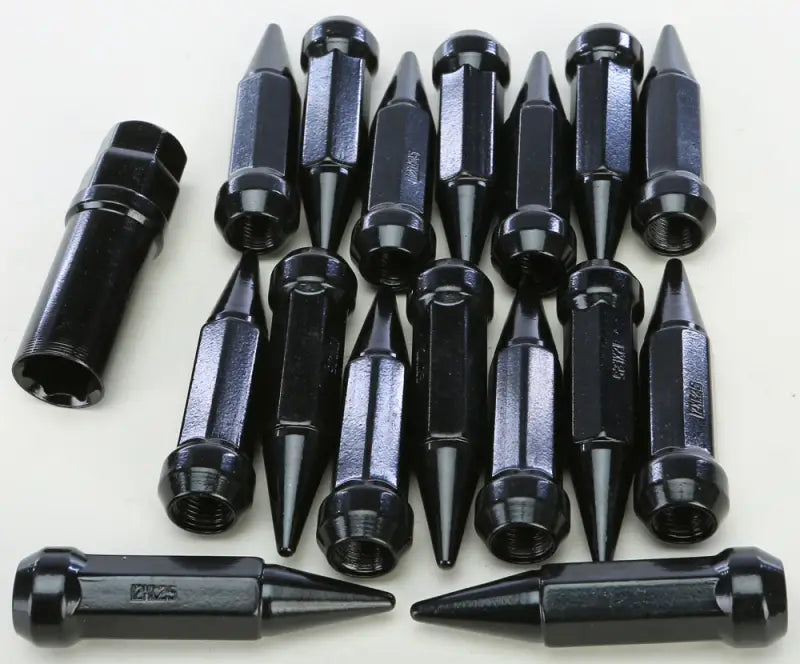 ALUG-SB-19BX Sedona Spike Lug Nut 12Mmx1.25 60’ Black Tapered 17Mm Hd W/Key - Wheel
