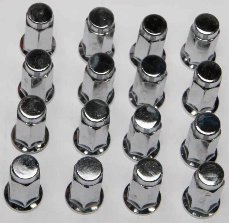 ITP 16/Pk 3/8" 24 Flat Base Chrome Lug Nuts for Powersports