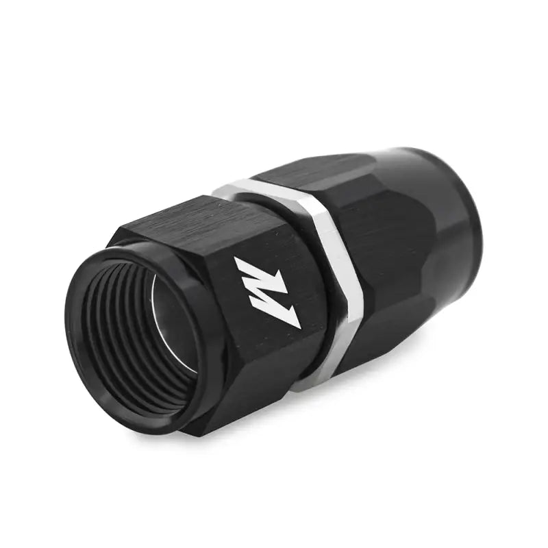 Black aluminum hose fitting for Aluminum -6AN Straight applications