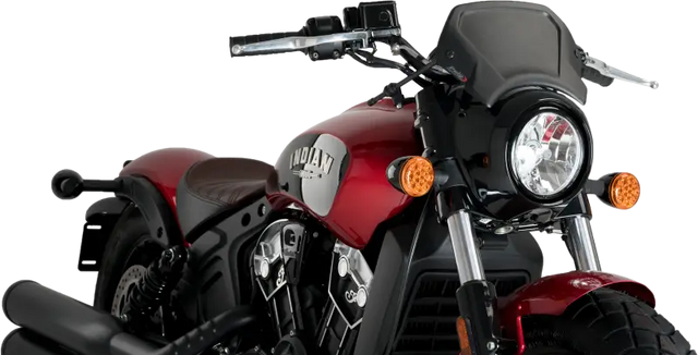 Aluminium Front Plate Black - PUIG