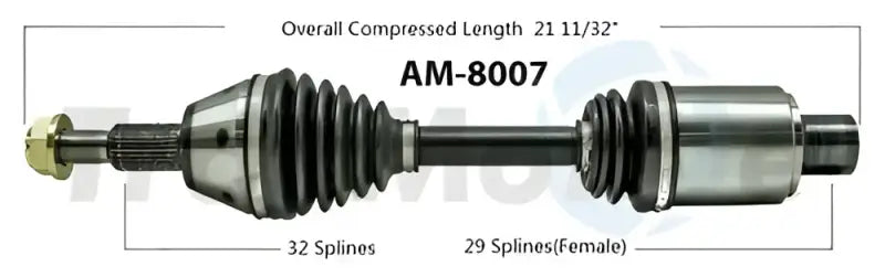 AM-8007 Trakmotive New Cv Axle - Shaft