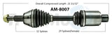 AM-8007 Trakmotive New Cv Axle - Shaft