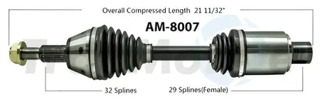 AM-8007 Trakmotive New Cv Axle - Shaft