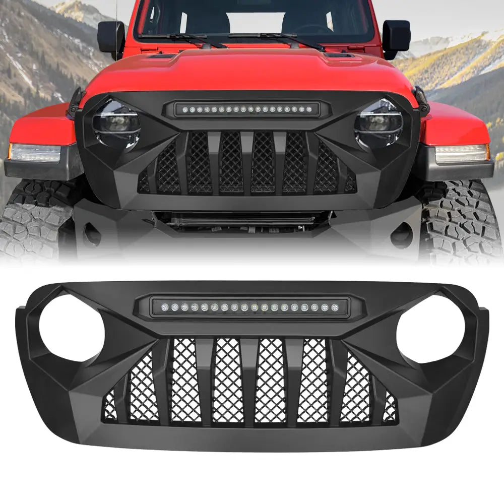 American MOD Aggressive Off-Road Styling Grille Amjpca00102 - Demon Led OFF-Road Ligh