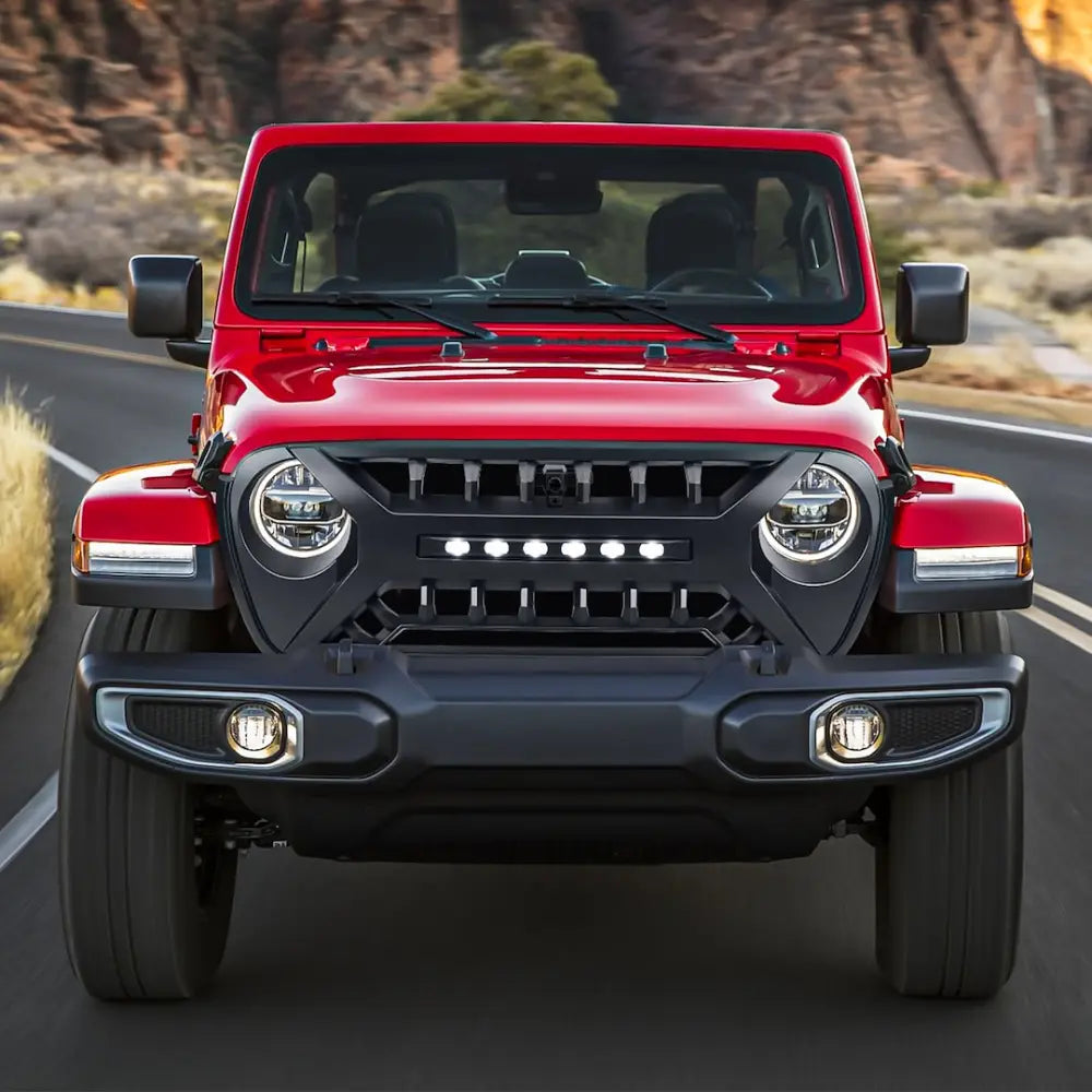 American MOD Aggressive Off-Road Styling Grille Amjpca00124 - Armor OFF-Road Lights