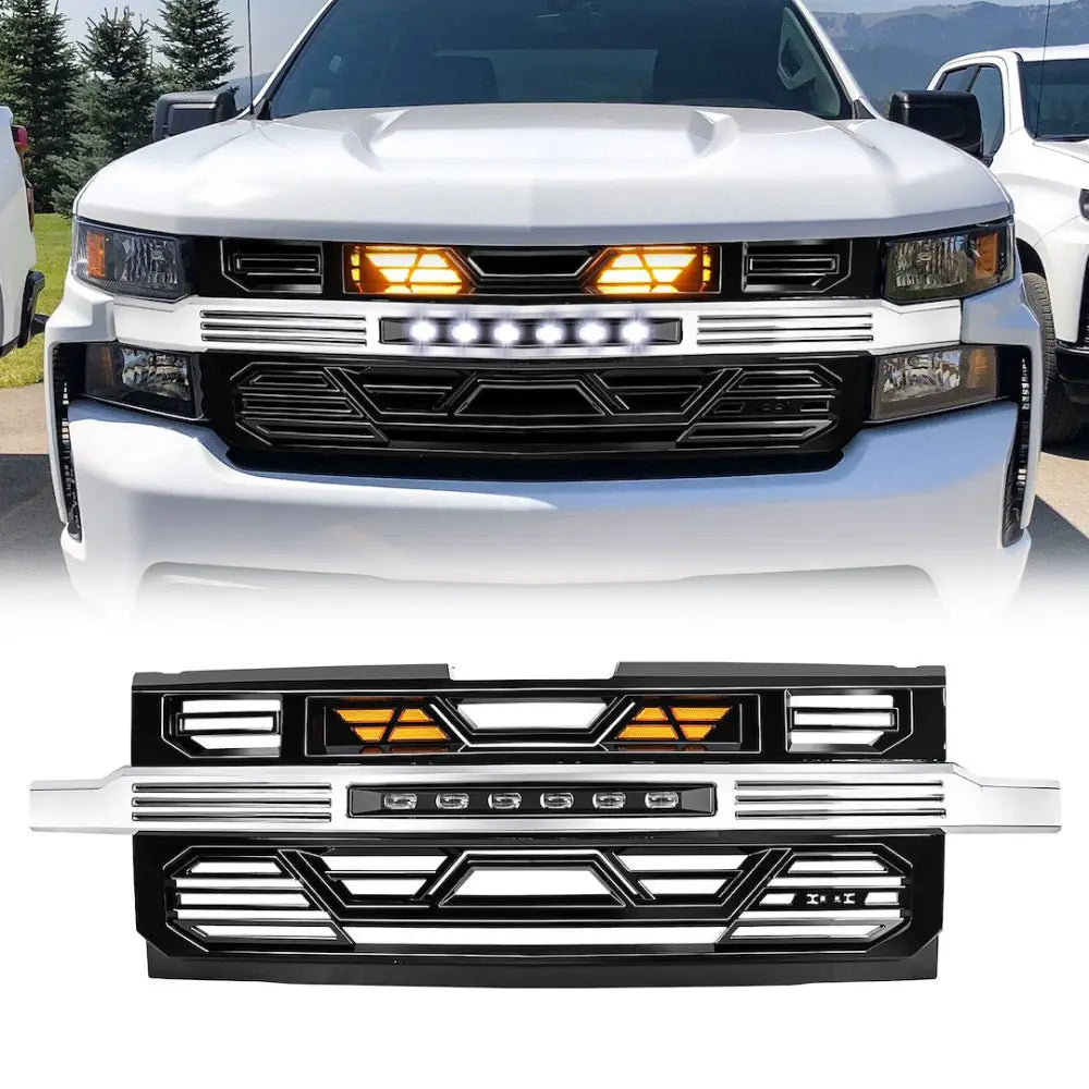 American MOD Mean Aggressive Styling Grille Amchca00132 - Armor Front OFF-Road Ligh