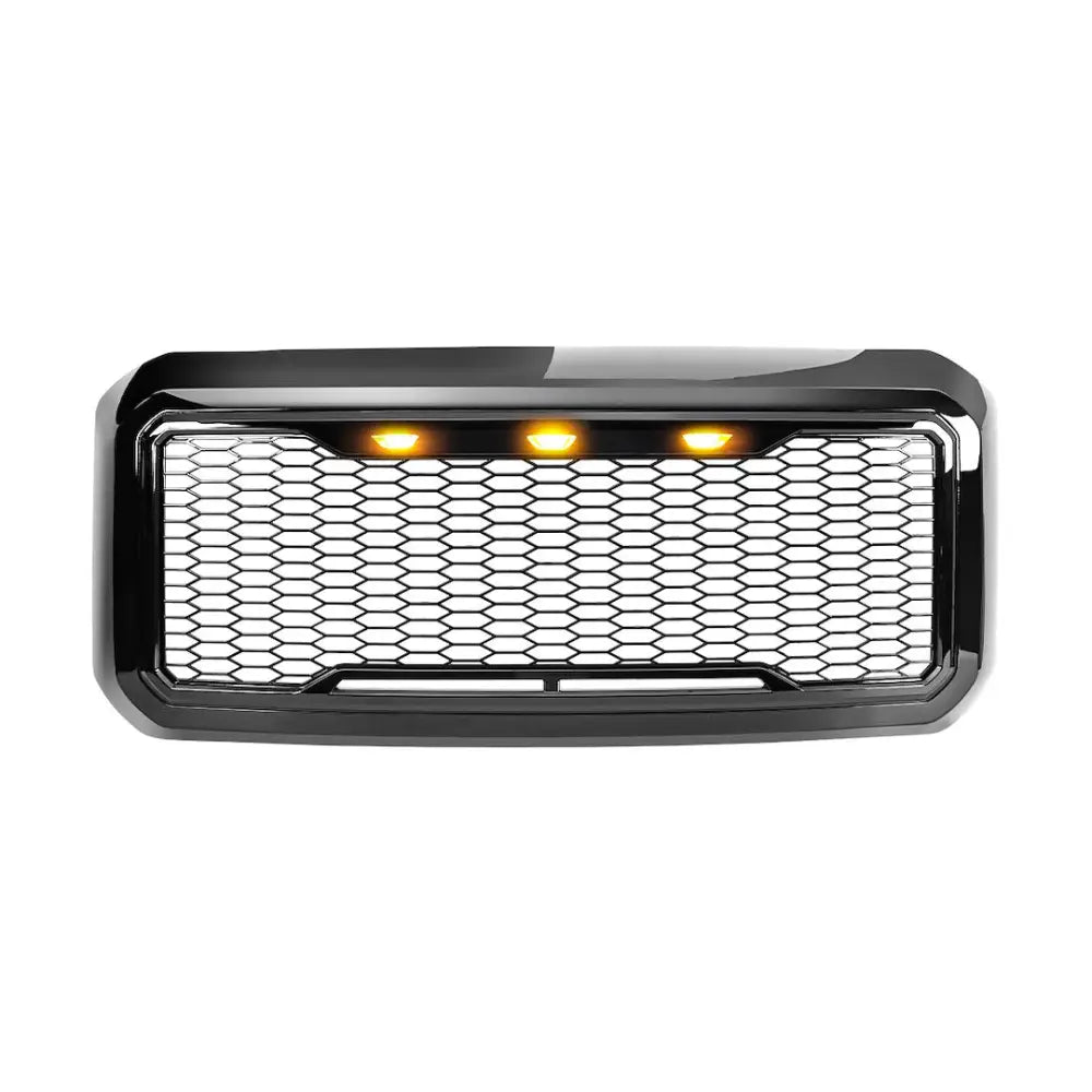 American MOD Mean Aggressive Styling Grille Amfmfa00125 - Raptor Style Mesh Amber