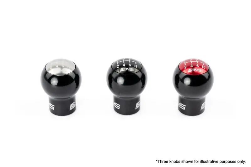 AMS Performance Subaru WRX/STi 6-Speed Billet Shift Knob (Incl Red Black & Gunmetal Cap) - Truck Automotive