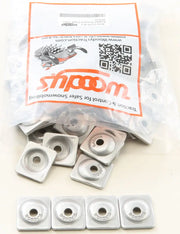 Clear plastic bag with square metal washers for ANG-3725-B Angled Digger Support Plate