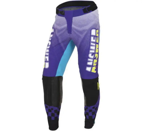 Answer 22 Syncron Prism Pant Purple/Seafoam Womens Size - 10 - 446826 - Misc Powersports