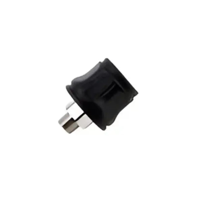 Black rubber and metal electrical connector for Answer 23 Aerlite Glove Midnight Blue White