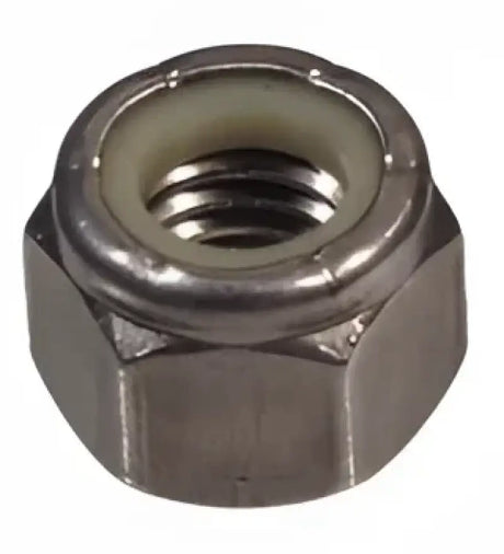 Nylon insert lock nut with midnight blue and white on Answer 23 Aerlite Glove