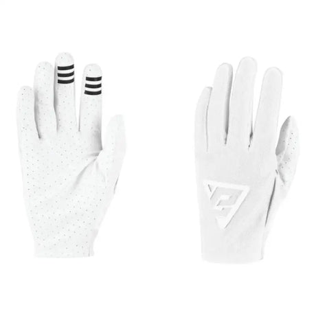 Pair of Answer 23 Aerlite Gloves White Black showing aerlite glove white design