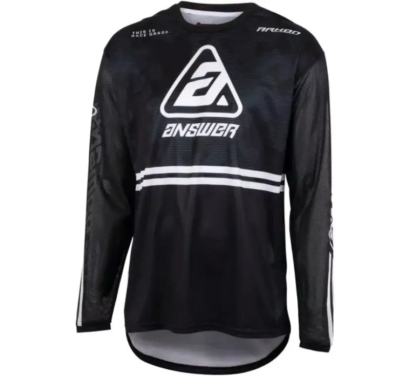 Answer 23 Arkon Trials Jersey Black/White/Grey - Medium - 447389 - Misc Powersports