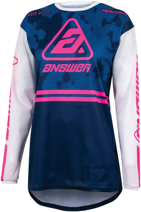Answer 23 Arkon Trials Jersey Blue/White/Magenta Womens - XS - 447401 - Misc Powersports