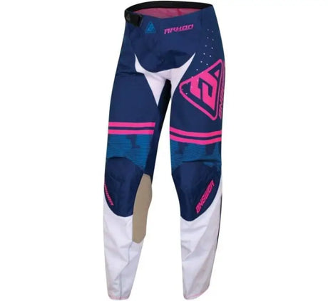 Answer 23 Arkon Trials Pant Blue/White/Magenta Womens - 6 Regular - 447409 - Misc Powersports