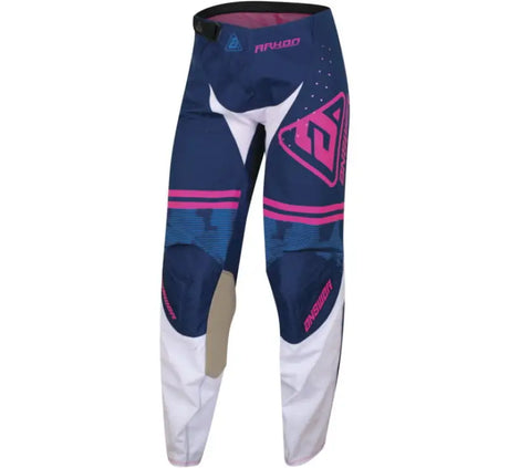 Answer 23 Arkon Trials Pant Blue/White/Magenta Youth Size - 20 - 447614 - Misc Powersports