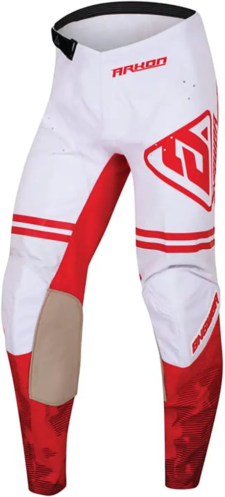 Answer 23 Arkon Trials Pant Red/White Size - 42 - 447358 - Misc Powersports