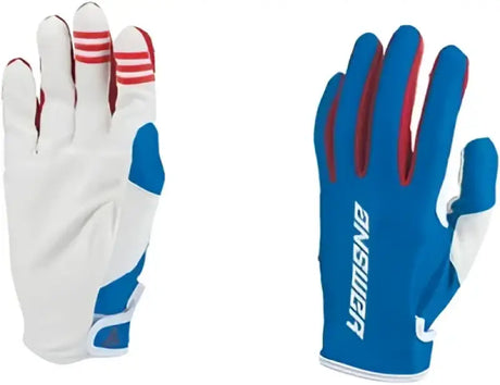 Answer 23 Ascent Glove Navy White - XS with white, blue, red design for ultimate grip