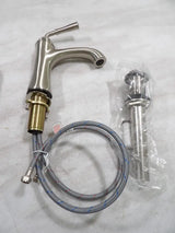 Brushed nickel bathroom faucet with drain assembly for Answer 23 Ascent Glove Navy White XS