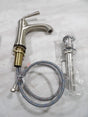 Brushed nickel bathroom faucet with drain assembly for Answer 23 Ascent Glove Navy White XS