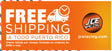 Free shipping ad for Answer 23 Ascent Glove Orange Black XS featuring ascent glove orange style