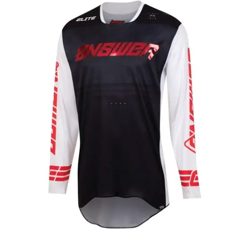 Answer 23 Elite Finale Jersey Black/White/Red - Large - 447446 - Misc Powersports