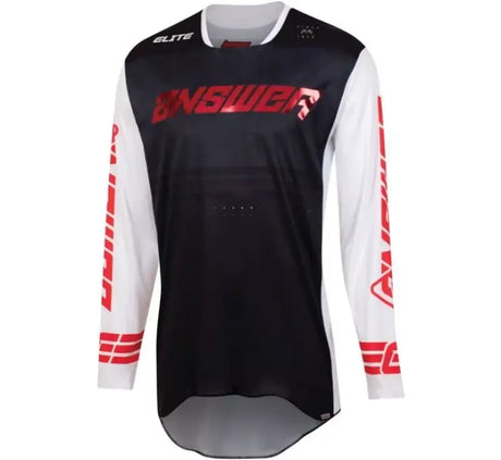 Answer 23 Elite Finale Jersey Black/White/Red - Large - 447446 - Misc Powersports