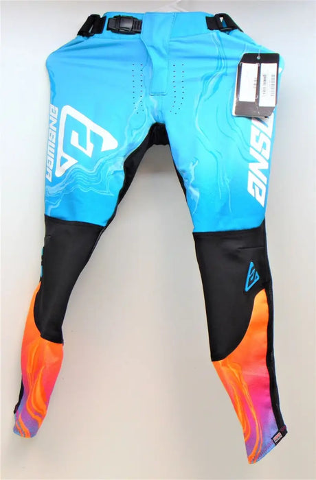Answer 23 Elite Fusion Pant Astana/Orange/Rhodamine Youth Size - 24 - 447632 - Misc Powersports