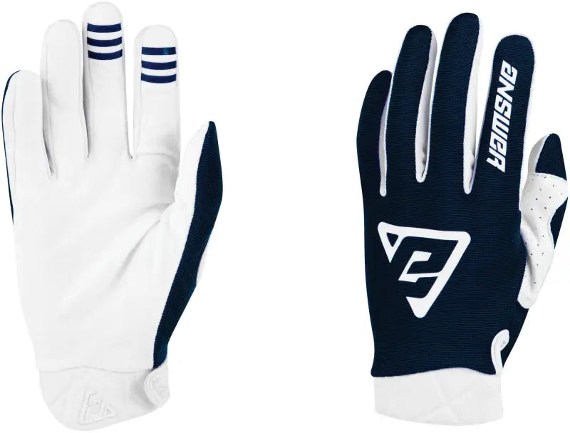 Answer 23 Peak Glove Navy/White - Small - 447828 - Misc Powersports