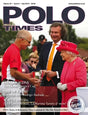 Polo magazine cover on Answer 23 Peak Glove Navy White Youth Medium for peak performance
