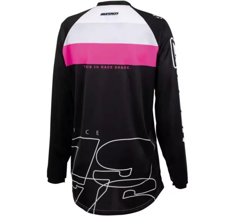 Answer 23 Syncron CC Jersey Black/White/Rhodamine Womens - Medium - 447333 - Misc Powersports