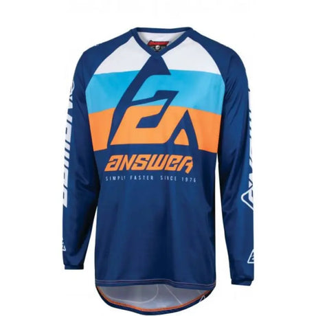 Answer 23 Syncron CC Jersey Blue/Orange/Black - XS - 447303 - Misc Powersports