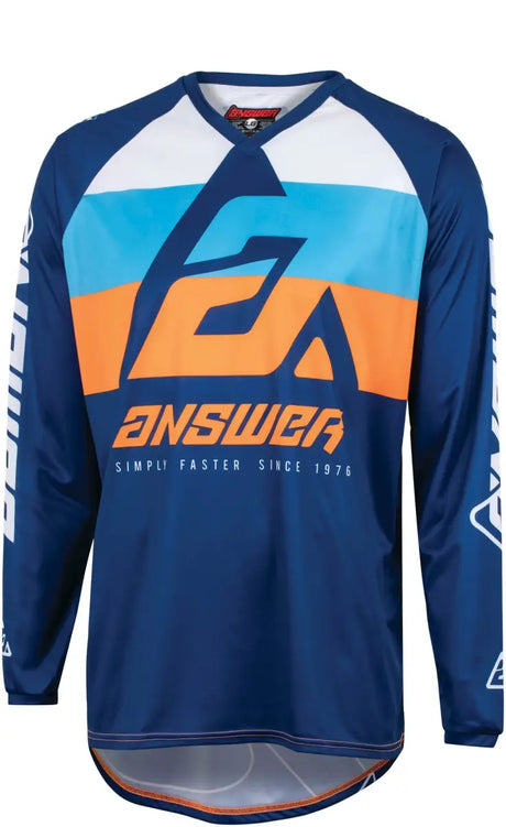 Answer 23 Syncron CC Jersey Blue/Orange/Black Youth - XL - 447539 - Misc Powersports