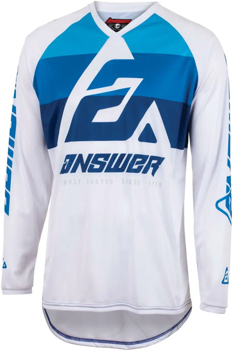 Answer 23 Syncron CC Jersey Blue/White - Medium - 447277 - Misc Powersports