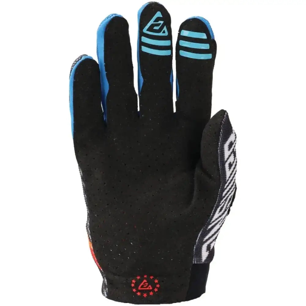 Black and blue Aerlite Drip Gloves from Answer 25 Aerlite Drip series for motocross racing