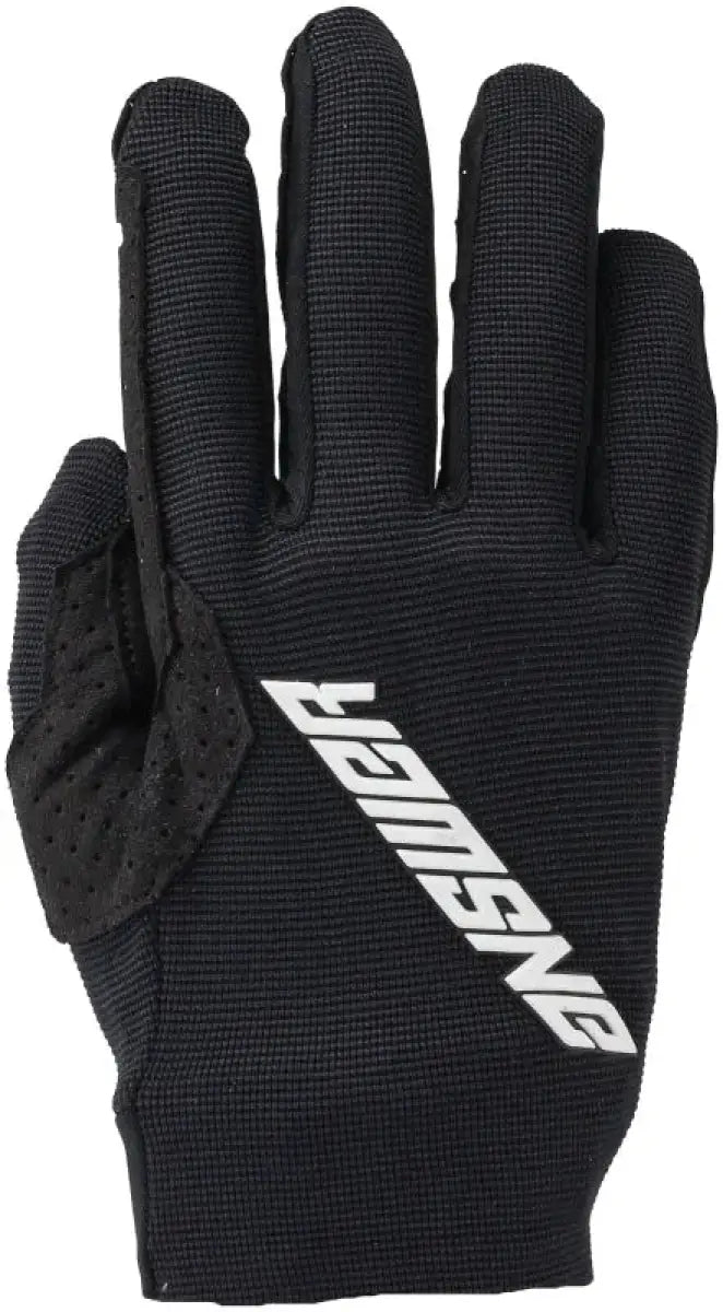Black cycling glove from Answer 25 Aerlite Gloves Black/White Youth Small
