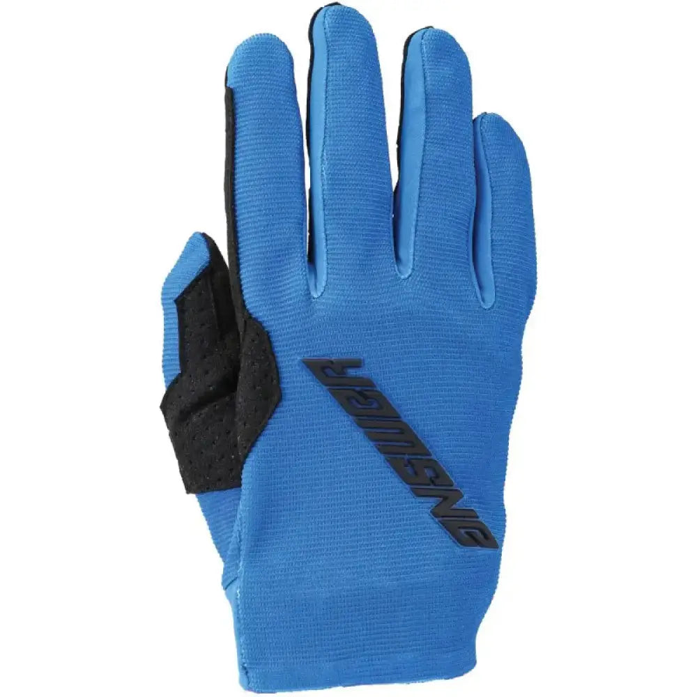 Answer 25 Aerlite Gloves Blue Black - Small showing blue and black cycling gloves