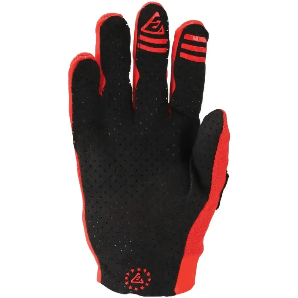 Black and red perforated Aerlite Gloves Red/Black Small for protection and style