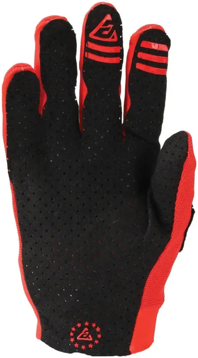 Black and red perforated Aerlite Gloves Red/Black Small for protection and style