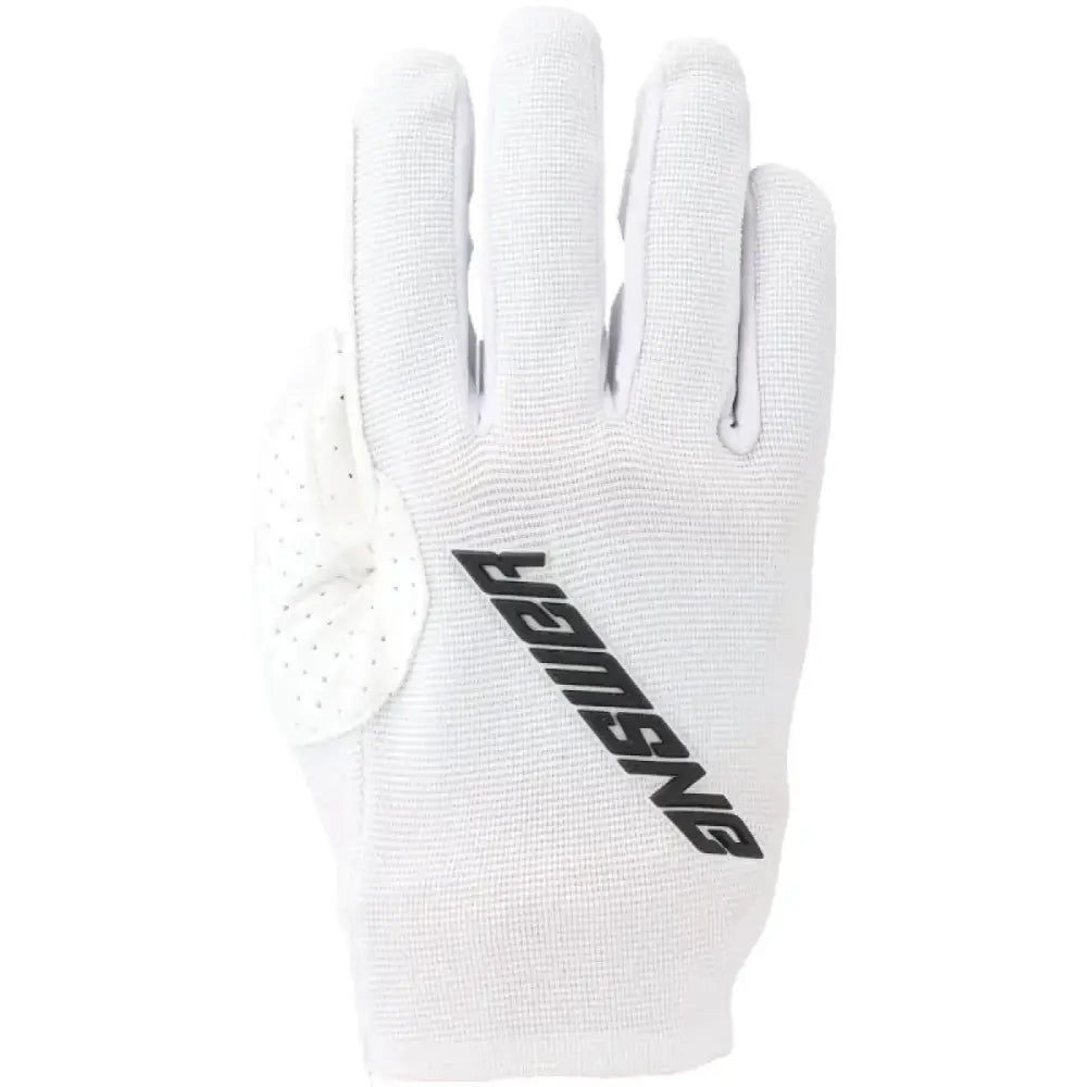 White riding glove from Answer 25 Aerlite Gloves White/Black XS for riding comfort
