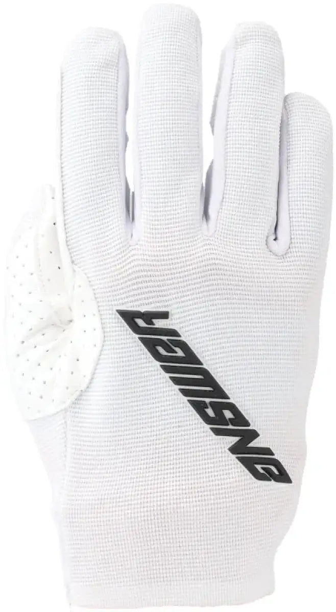 White batting glove from Answer 25 Aerlite Gloves White/Black Youth Medium