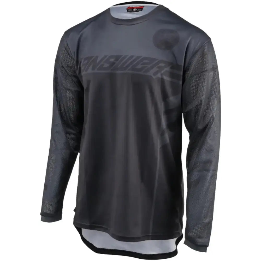 Gray long-sleeved mesh jersey from Answer 25 Arkon Nitrus Jersey Black/Grey Small